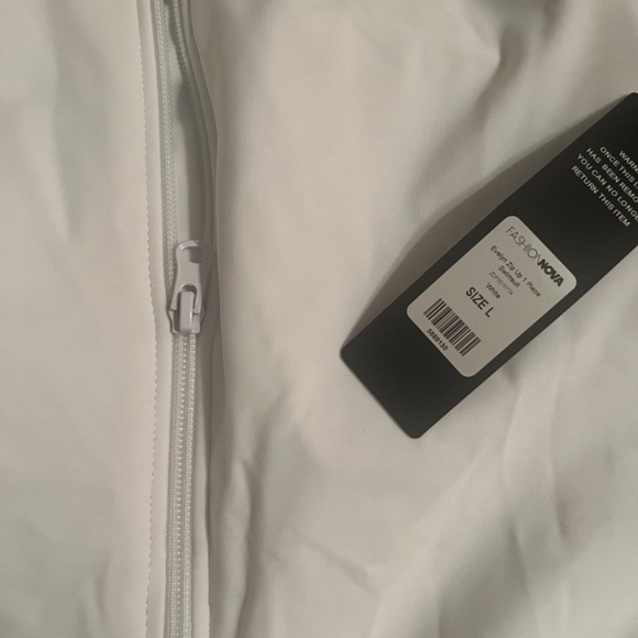NWT Evelyn Zip-up One Piece Swimsuit-White - Picture 6 of 6